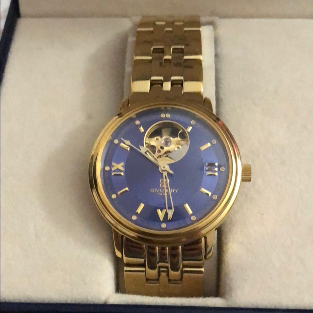 Authentic Givenchy Paris Heartbeat Skeleton Watch